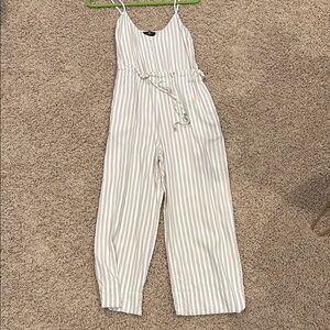7 For all Mankind Striped Jumpsuit